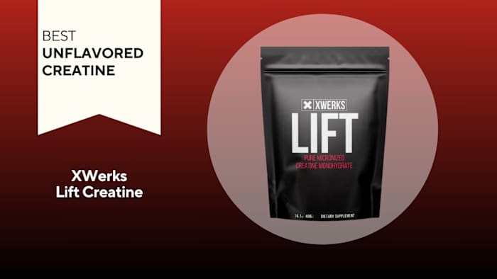 Black bag with white writing that says "XWERKS LIFT" against a red background